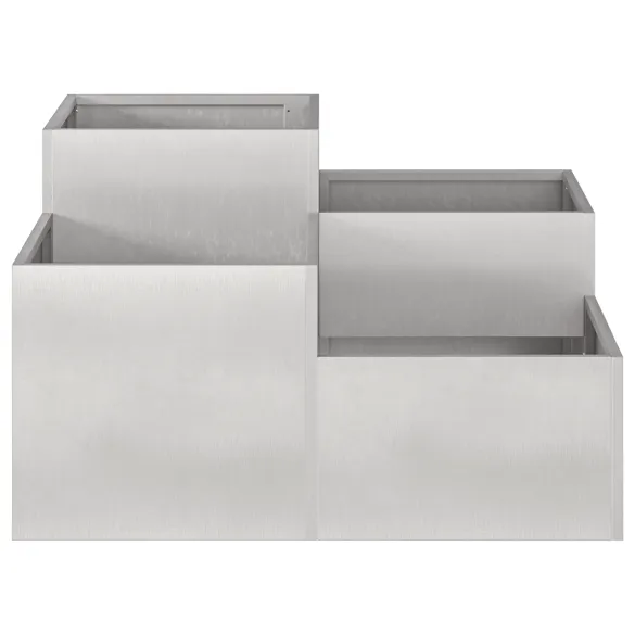 Jardinieră Oțel Inoxidabil 80x80x48 cm - Livrare Gratuită