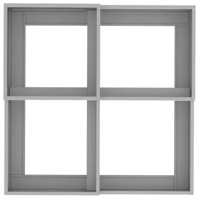 Jardinieră Oțel Inoxidabil 80x80x48 cm - Livrare Gratuită