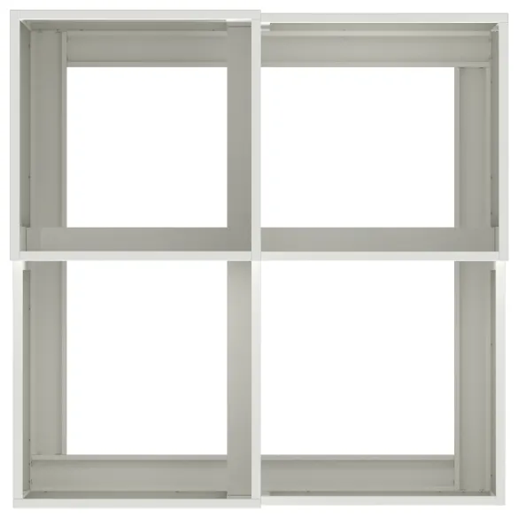 Jardinieră Albă de Oțel 80x80x48 cm - Livrare Gratuită