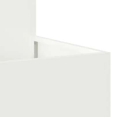 Jardinieră Albă de Oțel 80x80x48 cm - Livrare Gratuită