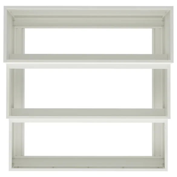 Ghiveci Grădină 3 Niveluri Alb Oțel | Livrare Gratuită