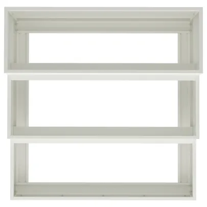 Ghiveci Grădină 3 Niveluri Alb Oțel | Livrare Gratuită