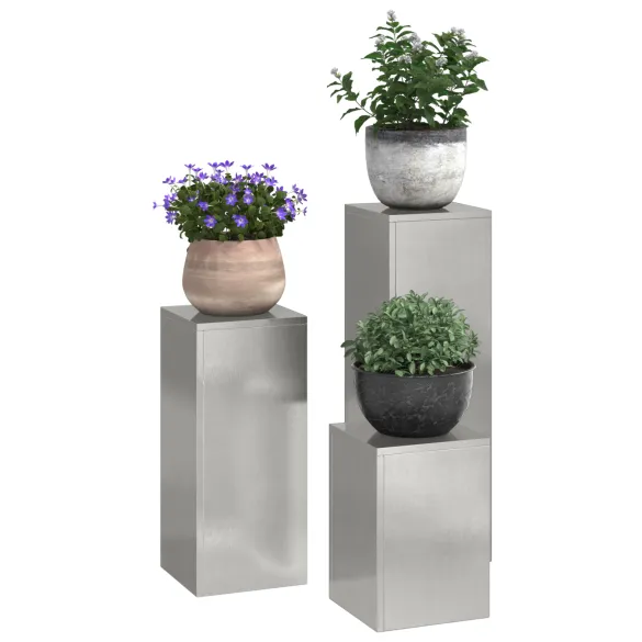 Suporturi Plante Pilon Exterior - Oțel Inoxidabil - Set 3 buc. Suporturi Plante Pilon Exterior - Oțel Inoxidabil - Set 3 buc.