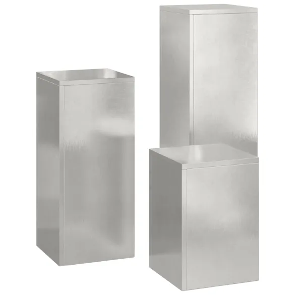 Suporturi Plante Pilon Exterior - Oțel Inoxidabil - Set 3 buc. Suporturi Plante Pilon Exterior - Oțel Inoxidabil - Set 3 buc.