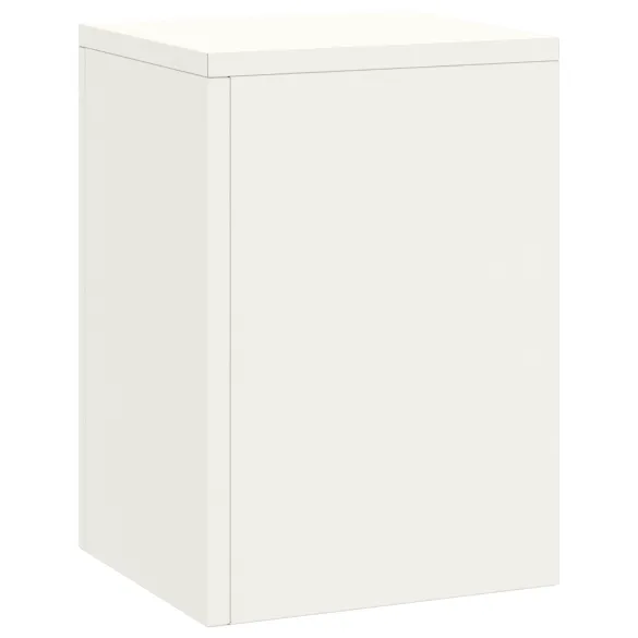 Suporturi Plante Pilon Exterior - 3 Bucăți Alb, Oțel