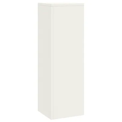 Suporturi Plante Pilon Exterior - 3 Bucăți Alb, Oțel