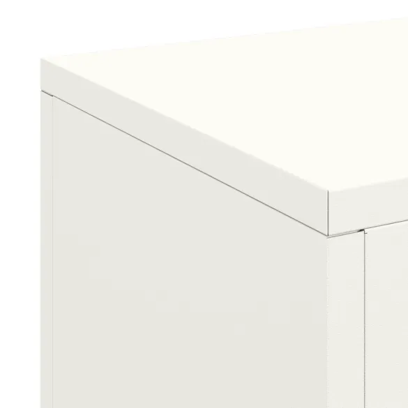 Suporturi Plante Pilon Exterior - 3 Bucăți Alb, Oțel