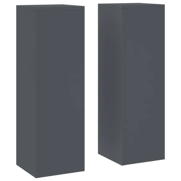 Suporturi Plante Exterior Antracit - Set 2 bucăți | Oțel Rezistent