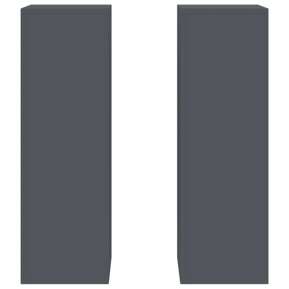 Suporturi Plante Exterior Antracit - Set 2 bucăți | Oțel Rezistent