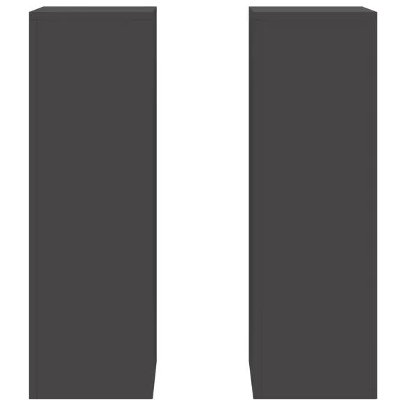Suporturi Plante Metalice Exterior - Set 2 bucăți Negru Suporturi Plante Metalice Exterior - Set 2 bucăți Negru