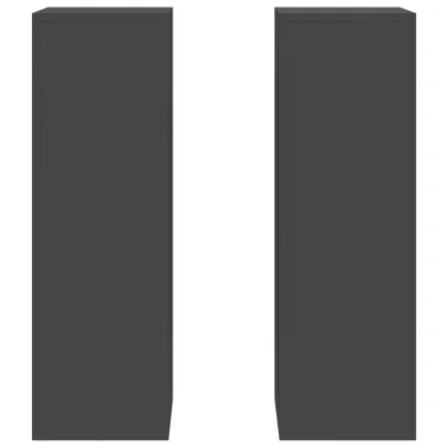 Suporturi Plante Metalice Exterior - Set 2 bucăți Negru