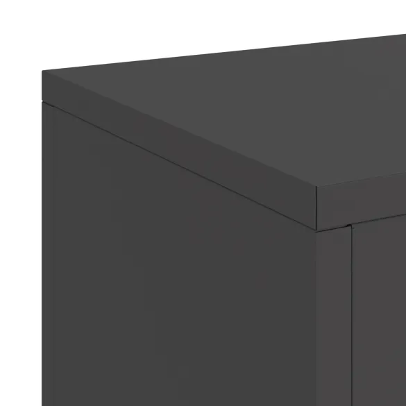 Suporturi Plante Metalice Exterior - Set 2 bucăți Negru Suporturi Plante Metalice Exterior - Set 2 bucăți Negru