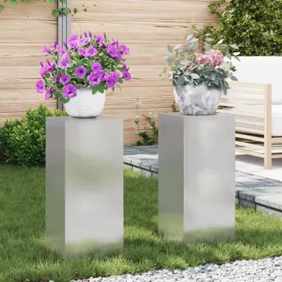 Suporturi Plante Exterior Oțel Inox | Set 2 bucăți | Livrare Gratuită