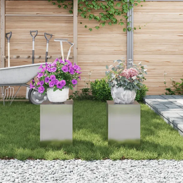 Suporturi Plante Exterior Oțel Inox | 2 bucăți | Livrare Gratuită