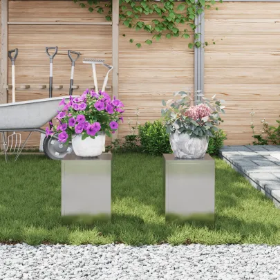 Suporturi Plante Exterior Oțel Inox | 2 bucăți | Livrare Gratuită