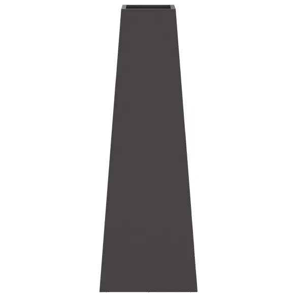 Vatră de Foc Exterior - Negru, Oțel - Livrare Gratuită