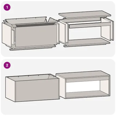 Vatră de foc cu depozitare lemne - Oțel corten rezistent