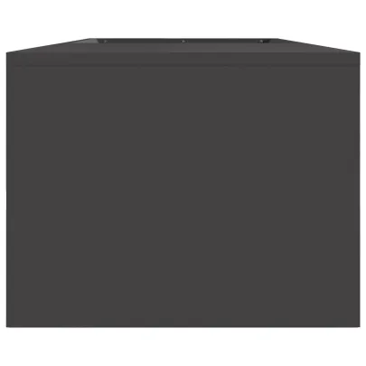 Vatră de foc exterior cu depozitare lemne - Negru - Oțel