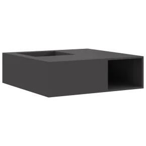 Vatră de foc din oțel cu depozitare lemne - Negru - 100x100x30 cm 2