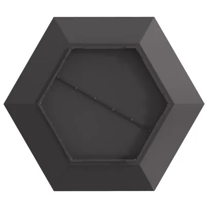 Vatră Foc Hexagonală Outdoor - Oțel Negru - Livrare Gratuită