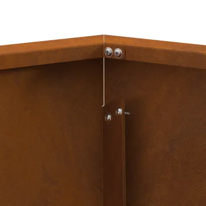 Vatră de foc hexagonală din oțel corten - Livrare gratuită