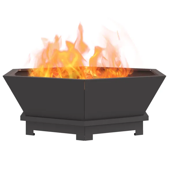 Vatră Foc Hexagonală Negru - Oțel Rezistent - Livrare Gratuită Vatră Foc Hexagonală Negru - Oțel Rezistent - Livrare Gratuită