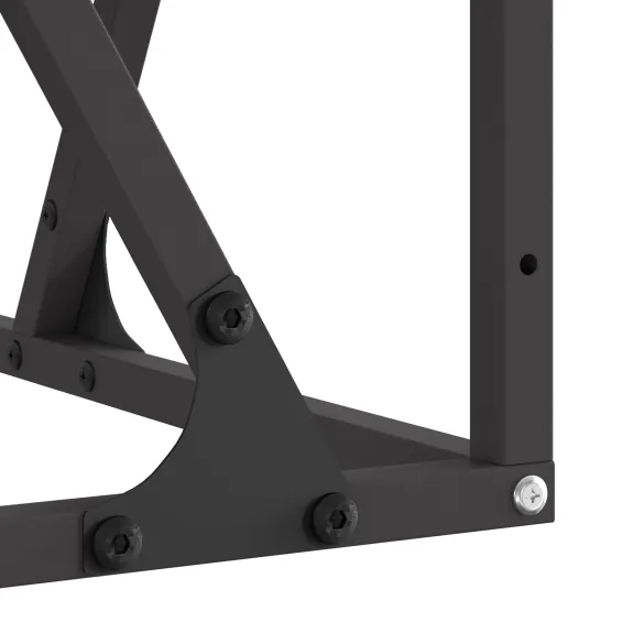 Vatră de foc pătrată 80x80 cm - Oțel negru pentru exterior