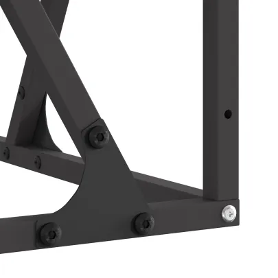 Vatră de foc pătrată 80x80 cm - Oțel negru pentru exterior