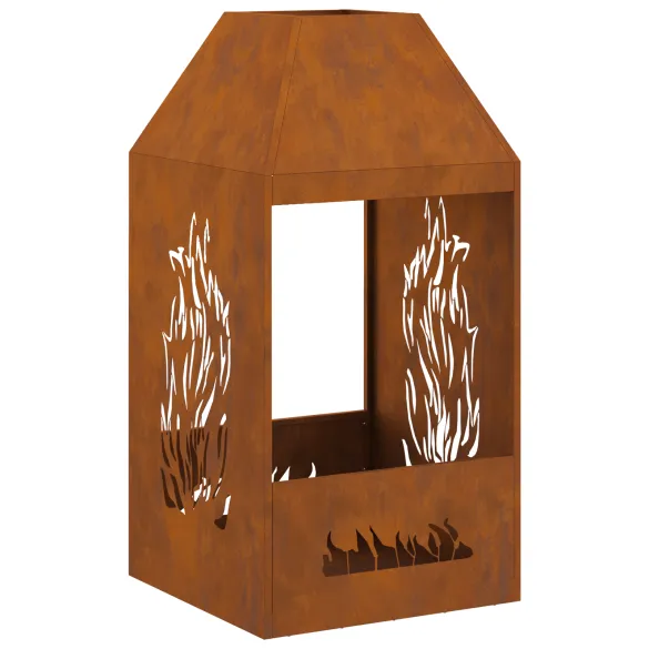 Focar Oțel Rezistent 50x50x100 cm - Livrare Gratuită