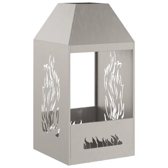 Focar Oțel Rezistent 50x50x100 cm - Livrare Gratuită
