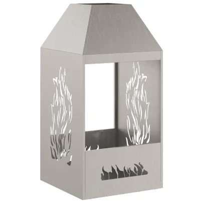 Focar Oțel Rezistent 50x50x100 cm - Livrare Gratuită