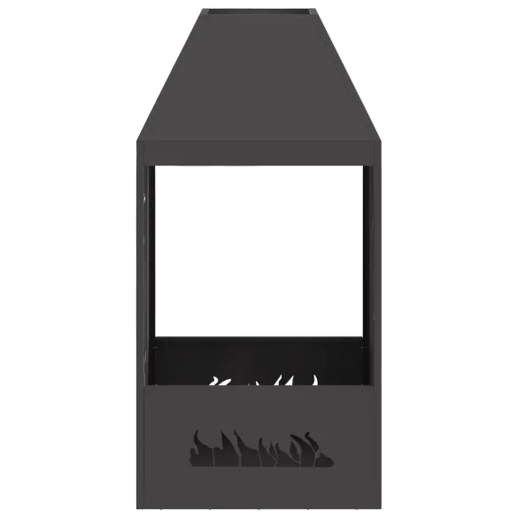 Foc de Tabără Negru Oțel pentru Grădină - Livrare Gratuită