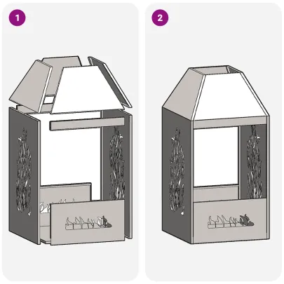 Foc de Tabără Negru Oțel pentru Grădină - Livrare Gratuită