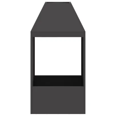 Șemineu Exterior Negru din Oțel | Livrare Gratuită