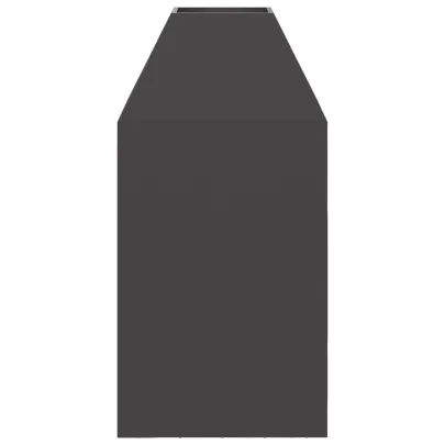 Șemineu Exterior Negru din Oțel | Livrare Gratuită