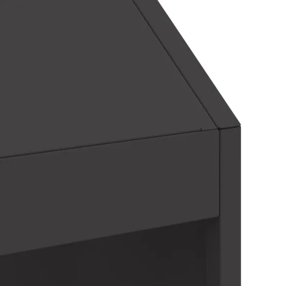 Șemineu Exterior Negru din Oțel | Livrare Gratuită