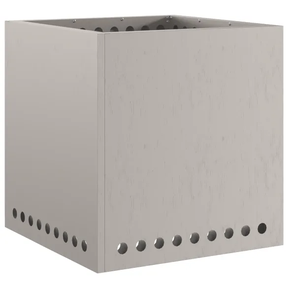 Vatră Foc Pătrată Fără Fum - Oțel Corten - Livrare Gratuită