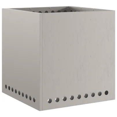 Vatră Foc Pătrată Fără Fum - Oțel Corten - Livrare Gratuită