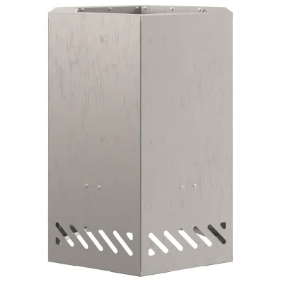 Vatră Foc Hexagonală Fără Fum - Oțel Corten - Livrare Gratuită