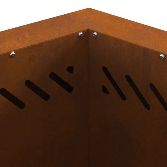 Vatră Foc Hexagonală Fără Fum - Oțel Corten - Livrare Gratuită Vatră Foc Hexagonală Fără Fum - Oțel Corten - Livrare Gratuită