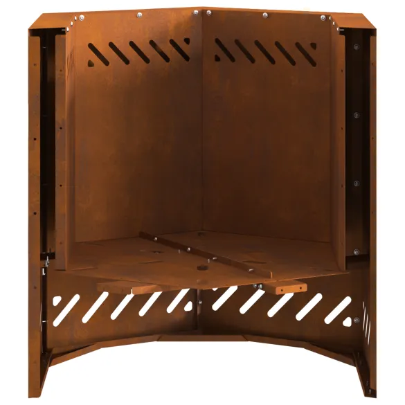 Vatră Foc Hexagonală Fără Fum - Oțel Corten - Livrare Gratuită Vatră Foc Hexagonală Fără Fum - Oțel Corten - Livrare Gratuită