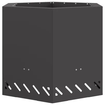 Vatră Foc Hexagonală Fără Fum - Oțel - Livrare Gratuită