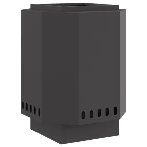 Focar Hexagonal Fără Fum Negru din Oțel | Livrare Gratuită 2