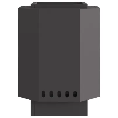 Focar Hexagonal Fără Fum Negru din Oțel | Livrare Gratuită