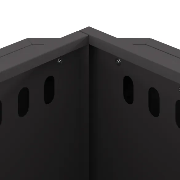 Focar Hexagonal Fără Fum Negru din Oțel | Livrare Gratuită