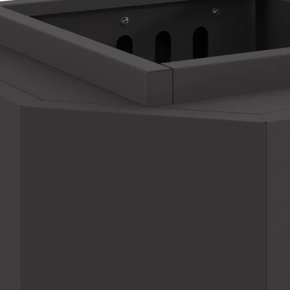 Focar Hexagonal Fără Fum Negru din Oțel | Livrare Gratuită