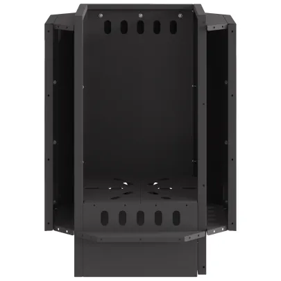 Focar Hexagonal Fără Fum Negru din Oțel | Livrare Gratuită