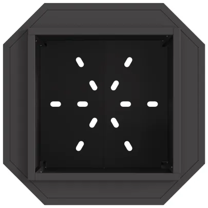 Focar Exterior Fără Fum Negru din Oțel | Livrare Gratuită