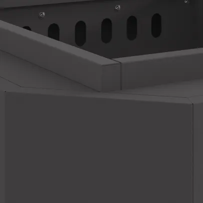 Focar Exterior Fără Fum Negru din Oțel | Livrare Gratuită