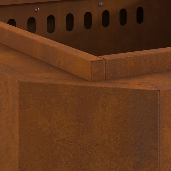 Focar fără fum exterior din oțel rezistent